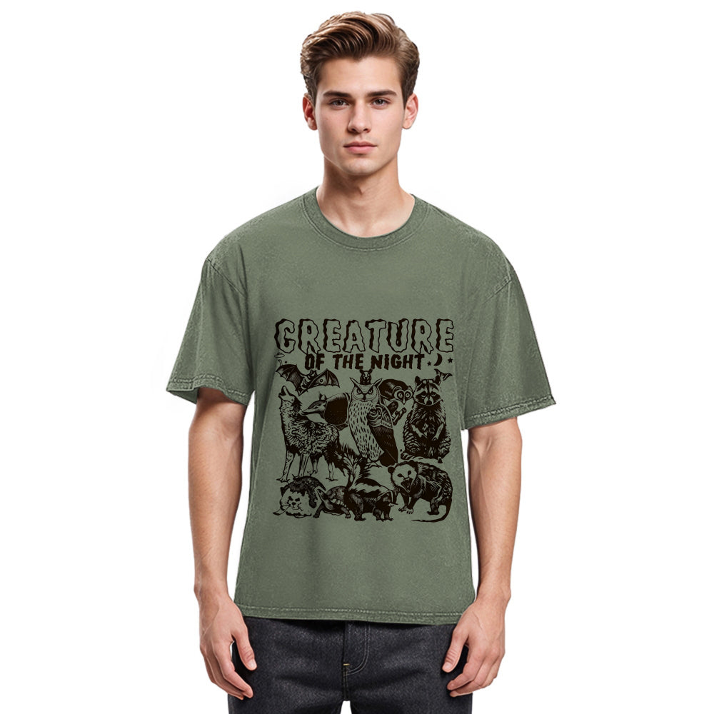 Tokyosol Creature Of The Night Washed T Shirt