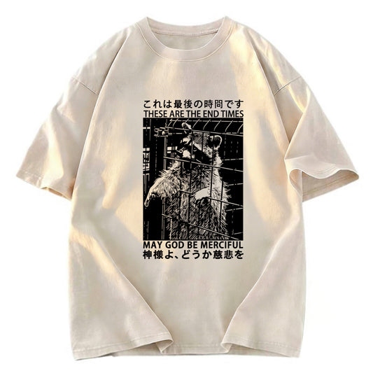 Tokyosol May God Be Merciful Back Washed T Shirt