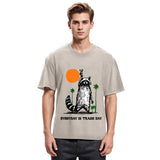 Tokyosol Everyday Is Trash Day Raccoon Washed T Shirt