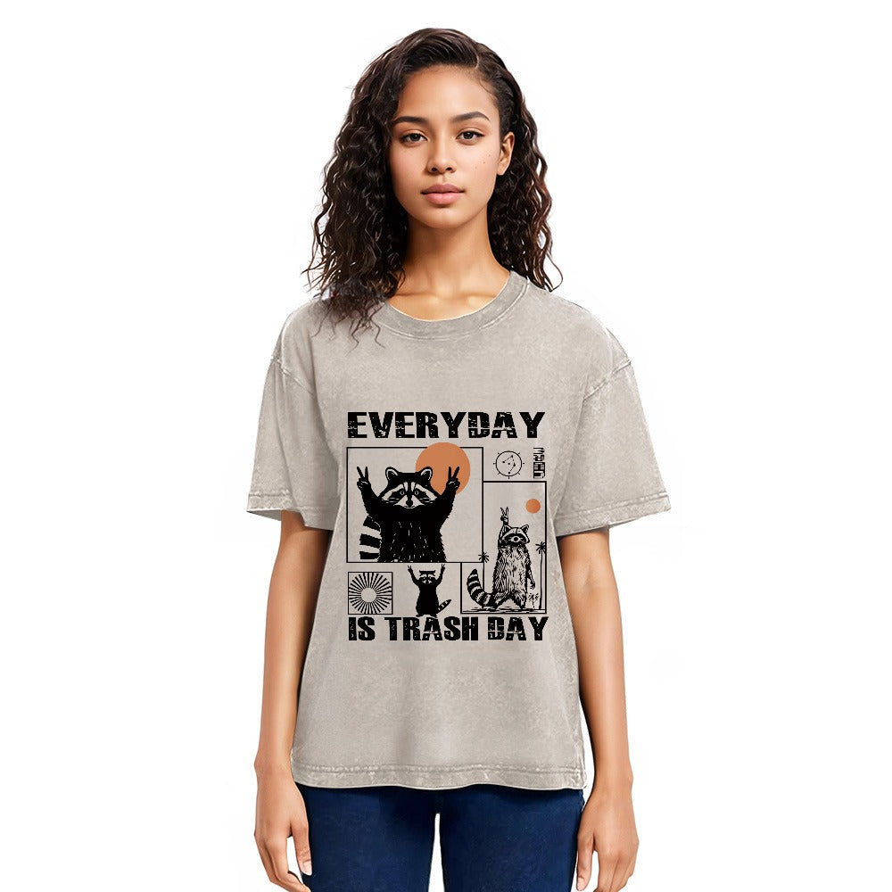 Tokyosol Everyday Is Trash Day Washed T Shirt