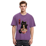 Tokyosol Vintage Japanese Cat Washed T-Shirt