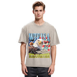 Tokyosol Funny Eagle Meme Washed T Shirt