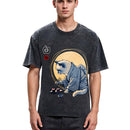 Tokyosol Cute Japanese Sushi Cat Washed T Shirt