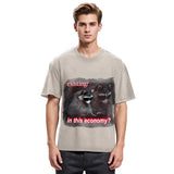 Tokyosol Economy Raccoon Meme Washed T Shirt