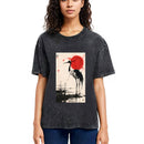 Tokyosol Japanese Crane Washed T Shirt