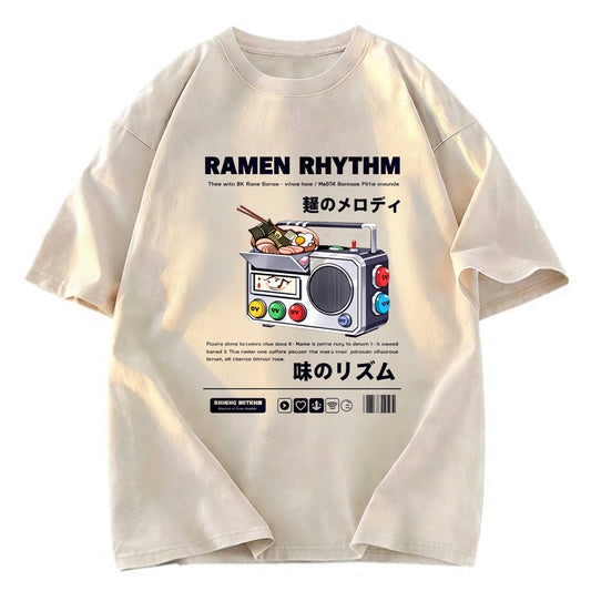 Tokyosol Ramen Rhythm Fleece Lined T Shirt