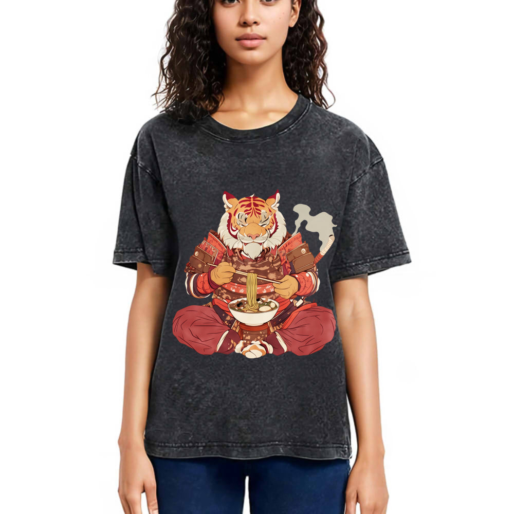 Tokyosol Ramen Lover Tiger Washed T Shirt
