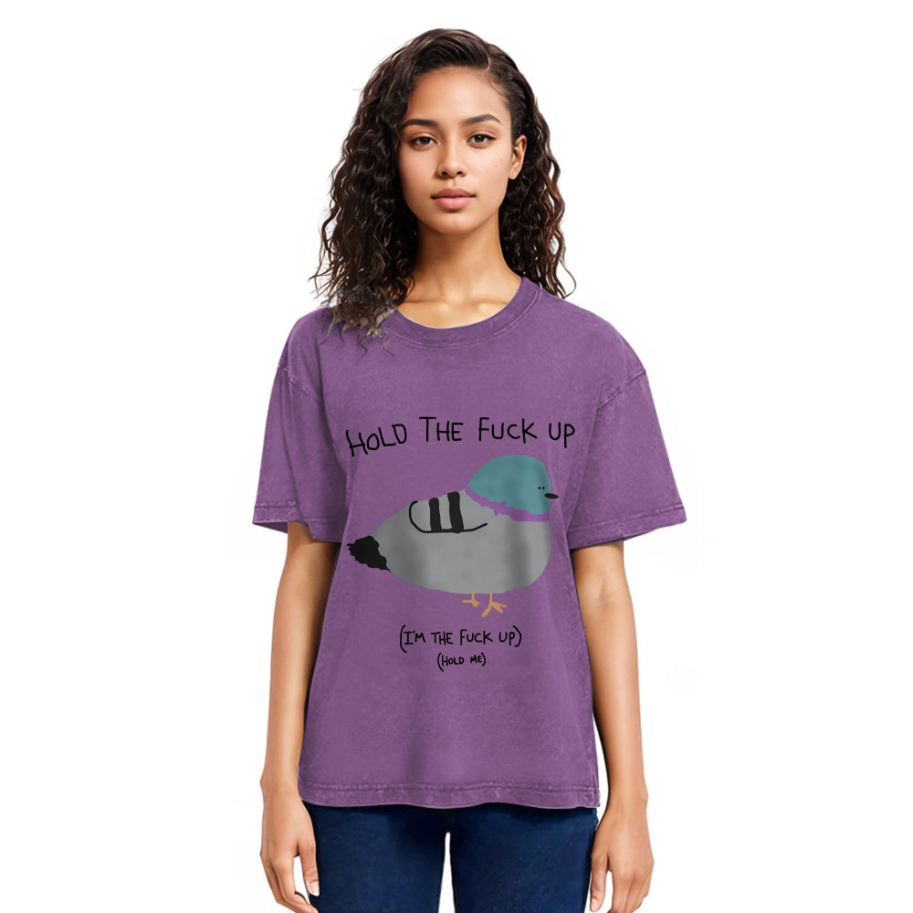 Tokyosol Hold The Fu Ck Up Washed T Shirt