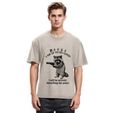 Tokyosol Raccoon Disturbing The Peace Washed T Shirt