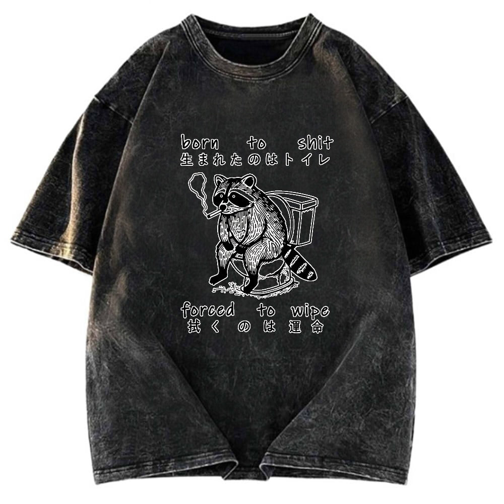 Tokyosol Decadent Raccoon Washed T Shirt