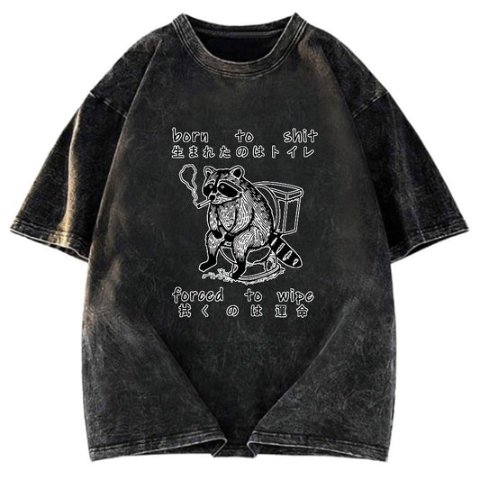 Tokyosol Decadent Raccoon Washed T Shirt