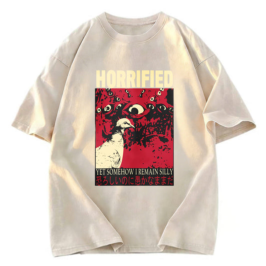 Tokyosol Horrified Pigeon Vintage Washed T Shirt