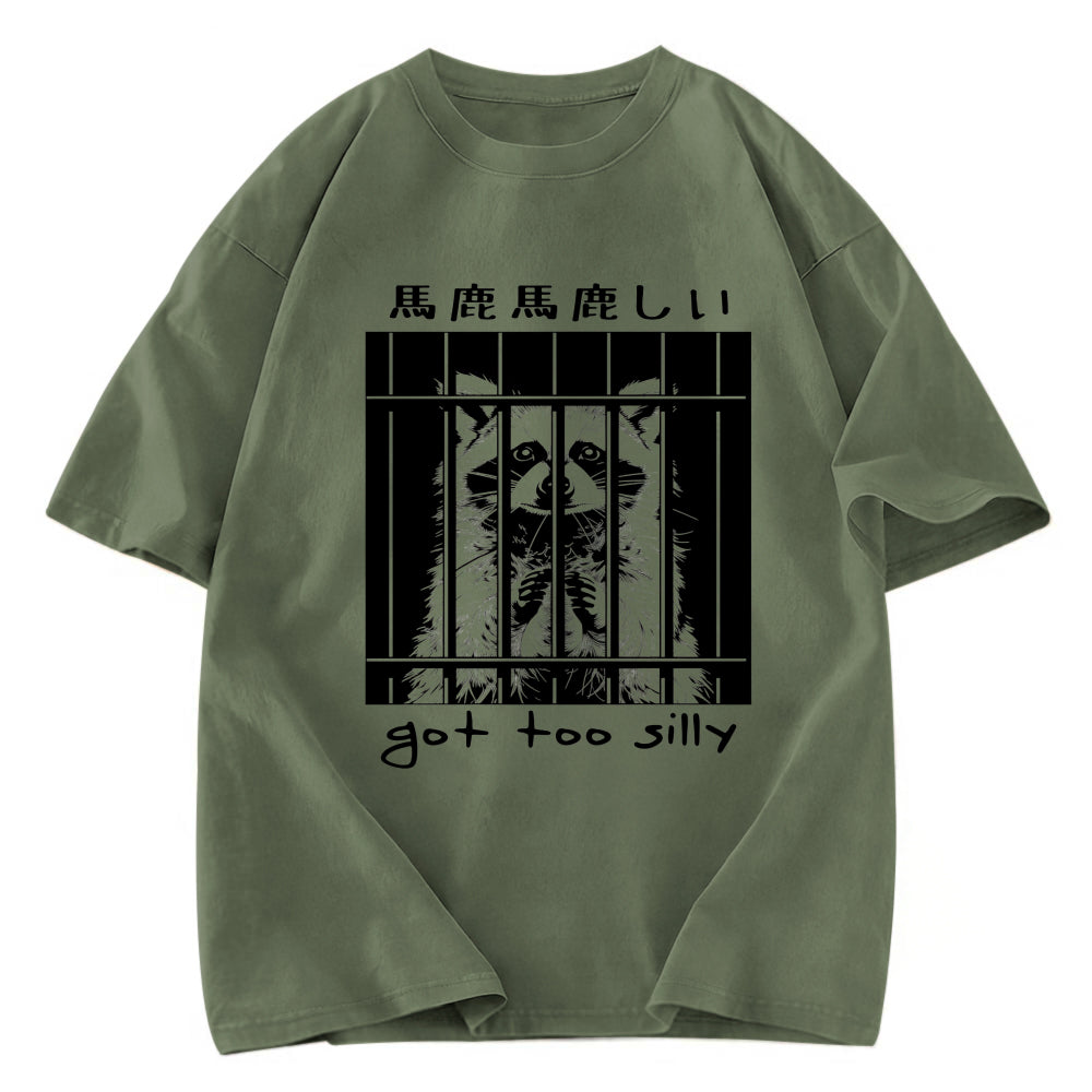 Tokyosol Raccoon Got Too Silly Classic T Shirt