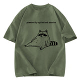 Tokyosol Powered By Spite And Snacks Funny Washed T Shirt