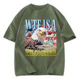 Tokyosol Funny Eagle Meme Washed T Shirt