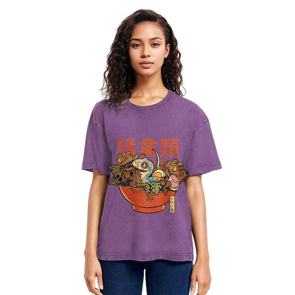 Tokyosol Ramen Raptors Washed T Shirt