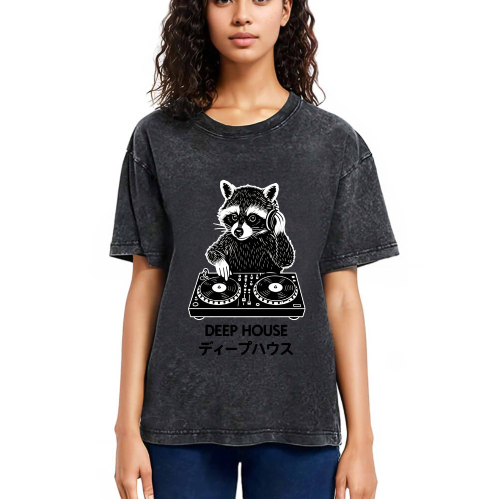 Tokyosol Dj Raccoon Washed T Shirt