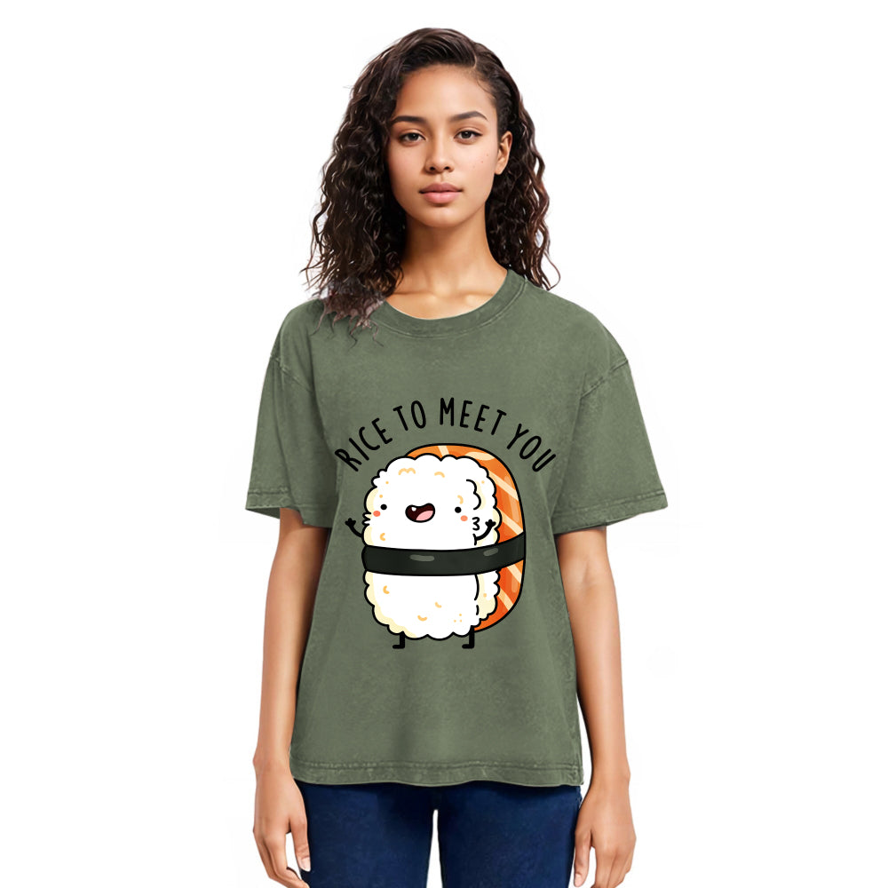 Tokyosol Greetings From Sushi Washed T Shirt