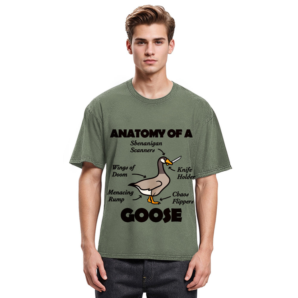 Tokyosol Anatomy Of A Goose Washed T Shirt