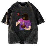 Tokyosol Eagle Eating Ramen Washed T Shirt