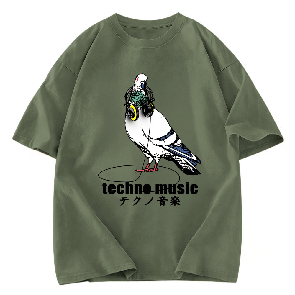 Tokyosol Techno Music Washed T Shirt