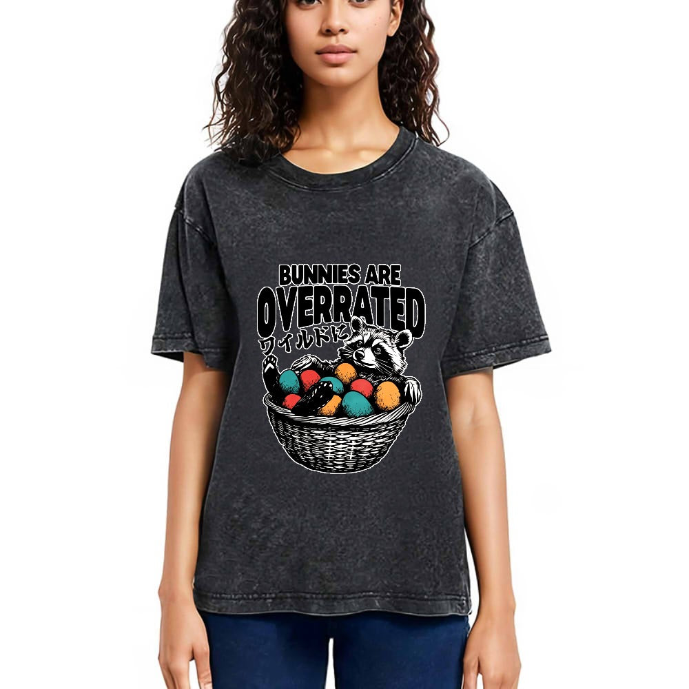 Tokyosol Bunnies Are Overrated Washed T Shirt