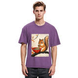 Tokyosol Squirrel Eating Ramen Washed T Shirt