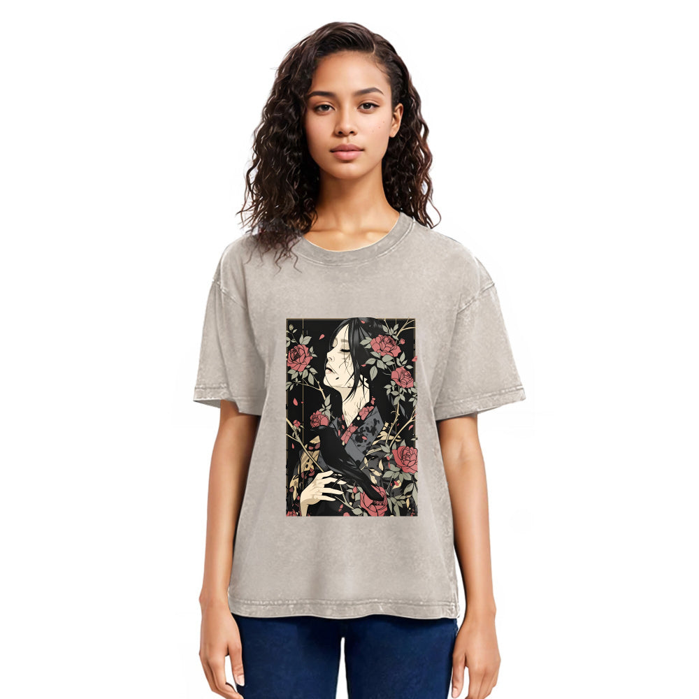 Tokyosol Japanese Crow Washed T Shirt