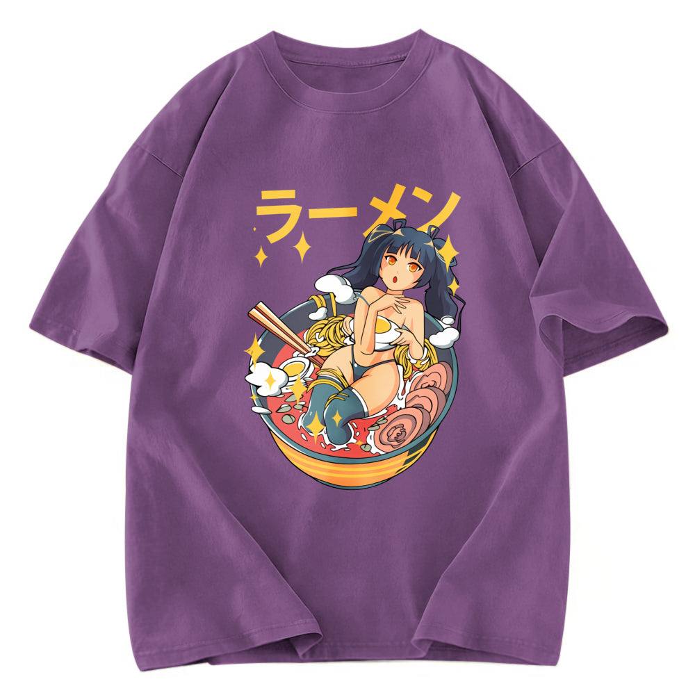 Tokyosol Girls And Ramen Washed T Shirt