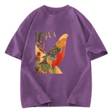 Tokyosol Golden Pheasant In The Snow Washed T Shirt
