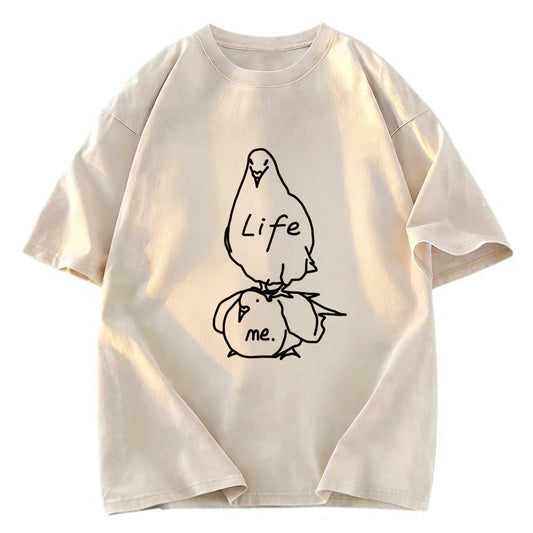 Tokyosol Life Is A Burden Washed T Shirt