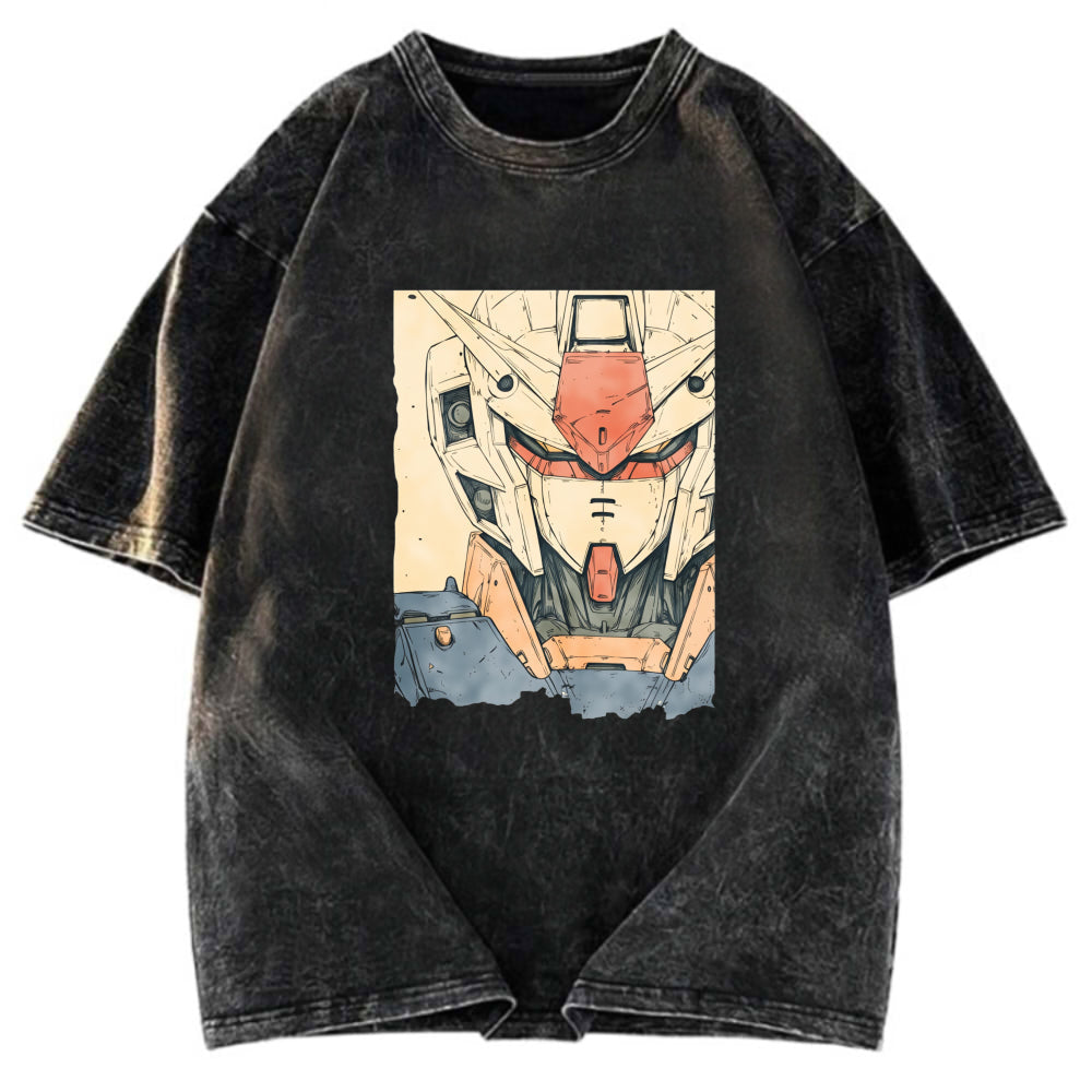 Tokyosol Hand-Drawn Mecha Robot Washed T-Shirt