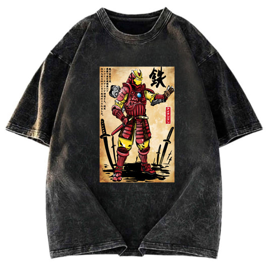Tokyosol Japanese Iron Samurai Washed T-Shirt