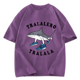 Tokyosol Tralalero Tralala Funny Gradient Washed T-Shirt
