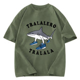 Tokyosol Tralalero Tralala Funny Gradient Washed T-Shirt