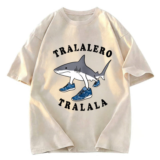 Tokyosol Tralalero Tralala Funny Gradient Washed T-Shirt