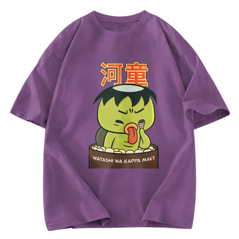 Tokyosol Watashi Wa Kappa Maki Japanese Washed T-Shirt