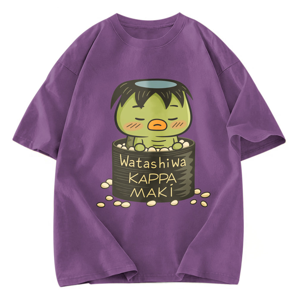 Tokyosol Watashi Wa Kappa Maki Washed T-Shirt
