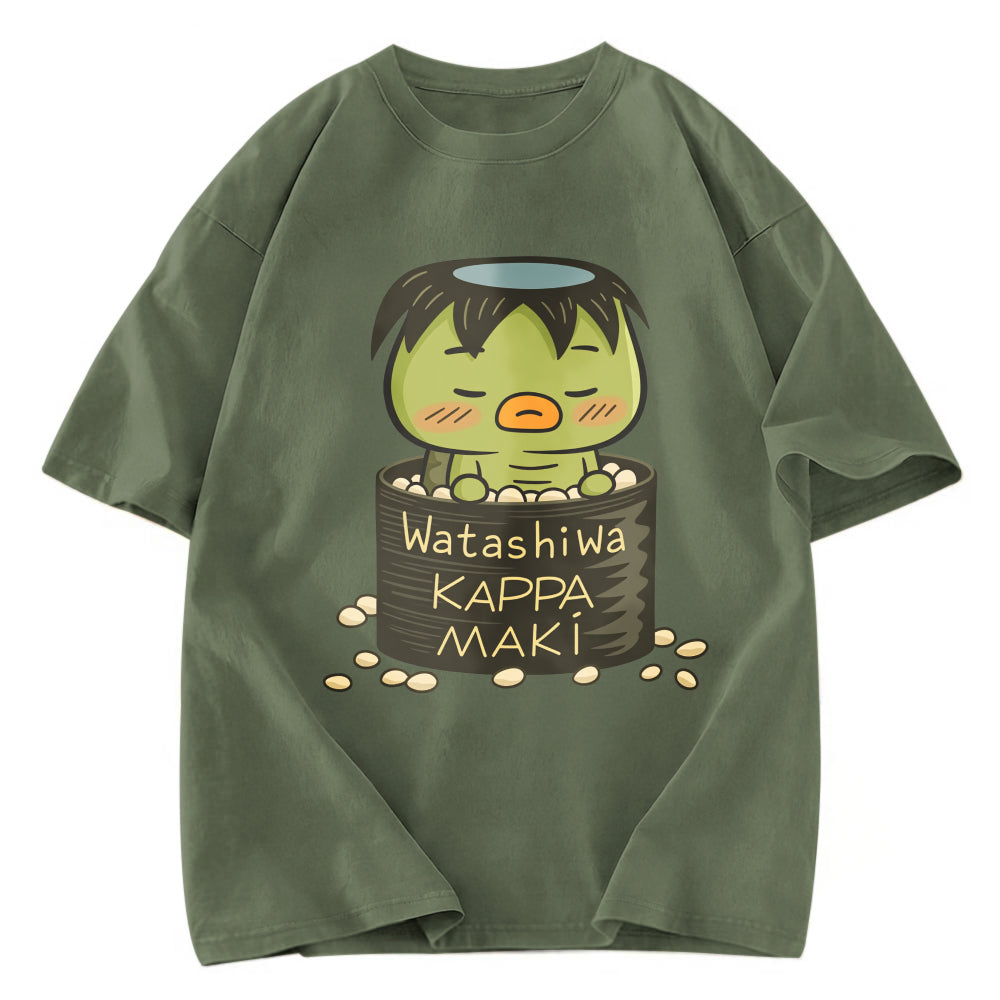 Tokyosol Watashi Wa Kappa Maki Washed T-Shirt
