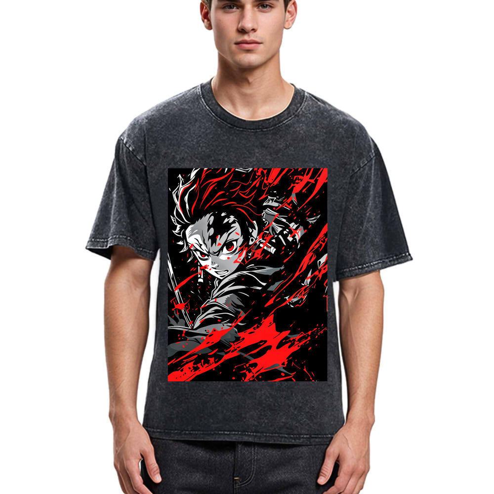 Tokyosol Demon Slayer Daring Duels Washed T-Shirt