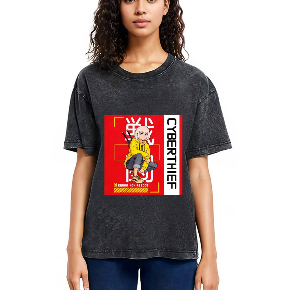Tokyosol Cyber Thief Error 404 Washed T-Shirt