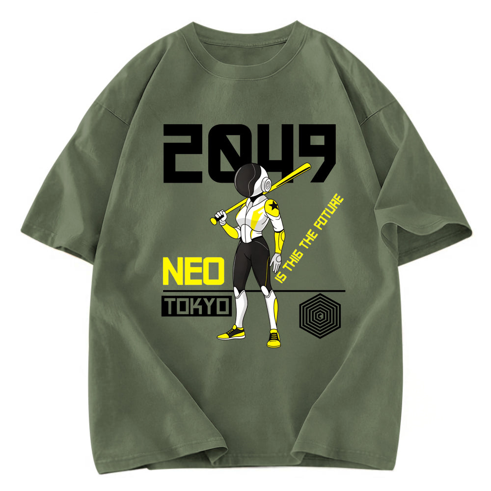 Tokyosol Neo Tokyo Manga Japanese Anime Washed T-Shirt
