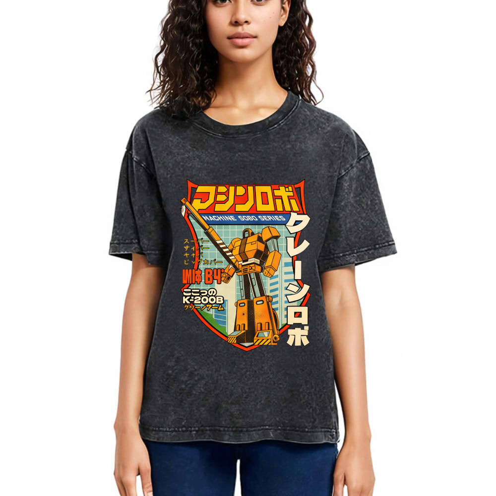 Tokyosol Crane Robo Washed T-Shirt
