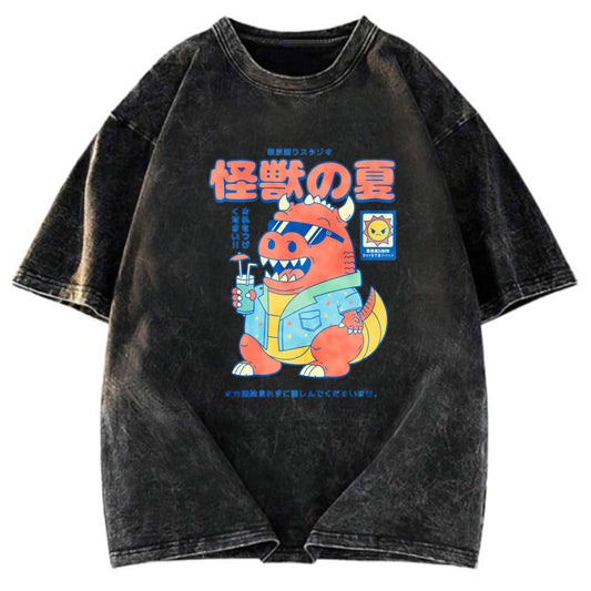 Tokyosol Kaiju s Summer Washed T-Shirt