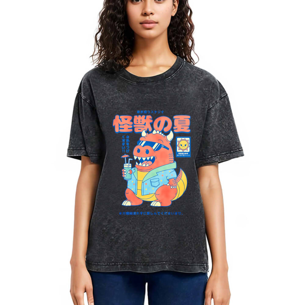 Tokyosol Kaiju s Summer Washed T-Shirt