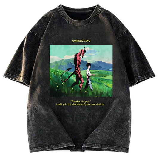 Tokyosol Devil And Boy Japanese Washed T-Shirt