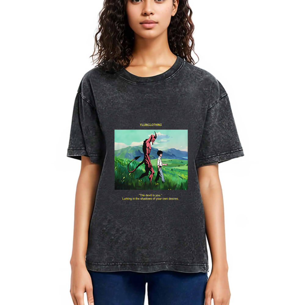 Tokyosol Devil And Boy Japanese Washed T-Shirt