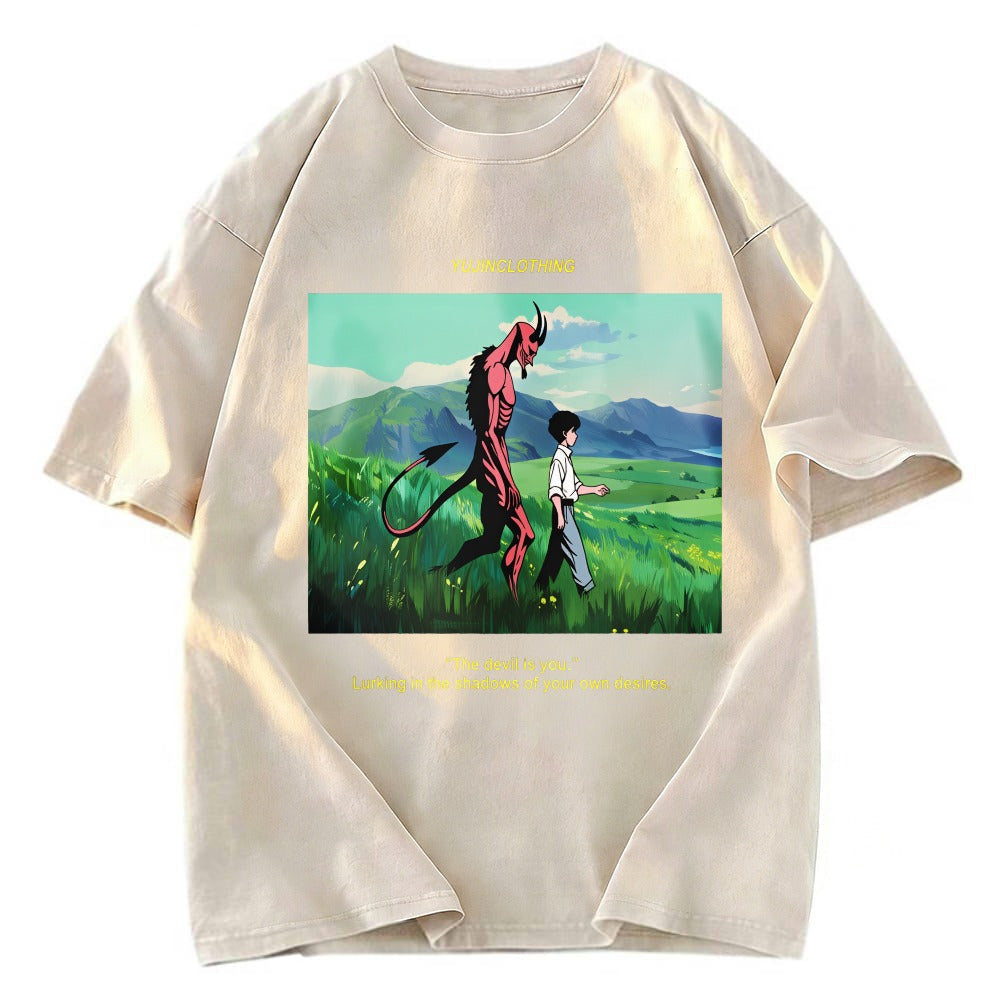 Tokyosol Devil And Boy Japanese Washed T-Shirt