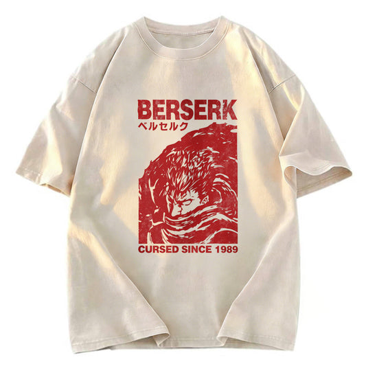 Tokyosol Vintage Berserk Japanese Manga Washed T-Shirt