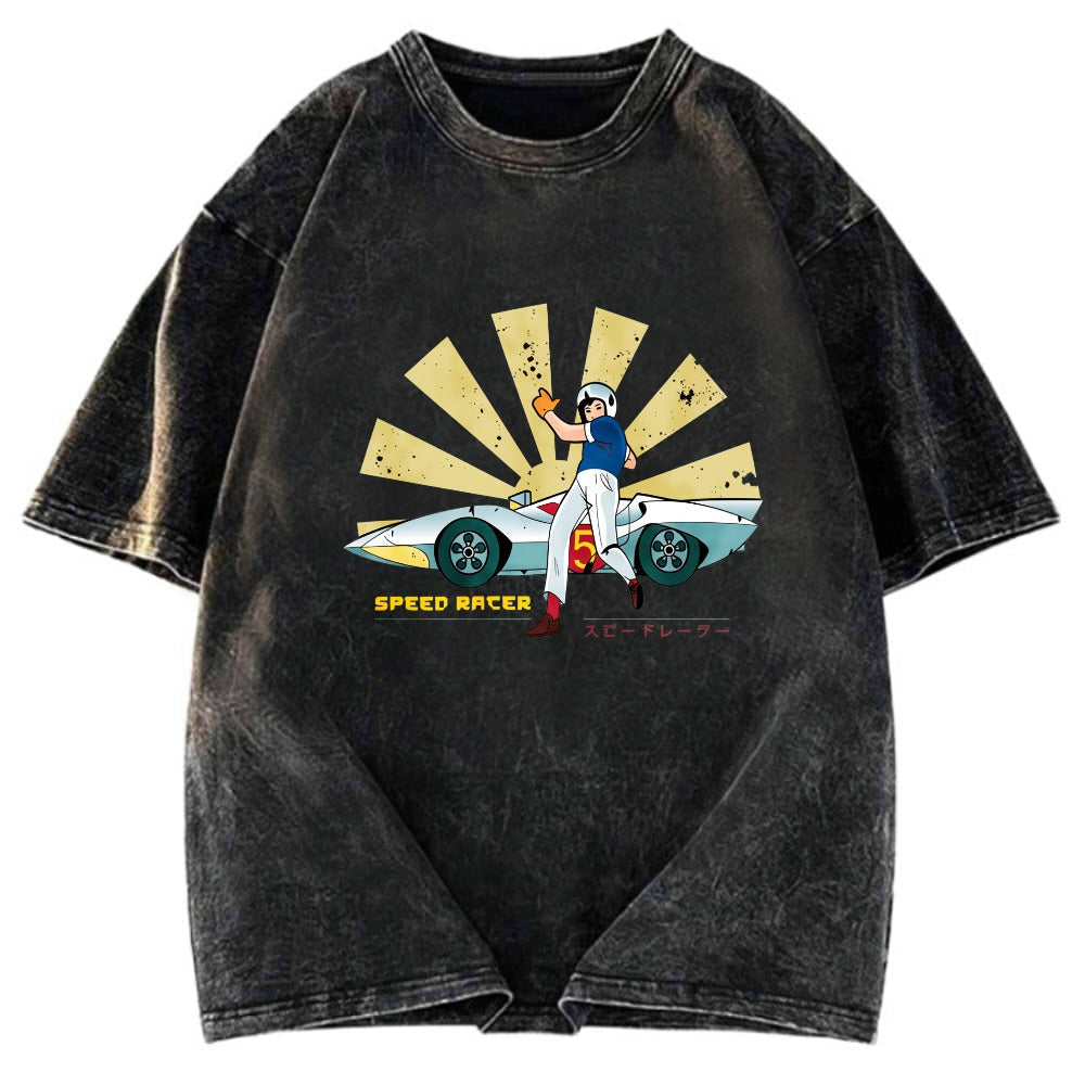 Tokyosol Speed Racer Retro Japanese Washed T-Shirt